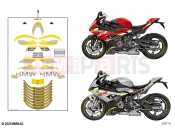 BMW Motorrad BMW 2021 S models S 1000 RR 19 (0E21, 0E23) Sticker set | Sticker set