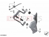 BMW Motorrad BMW 2021 S models S 1000 RR 19 (0E21, 0E23) Bracket / trim relay | Bracket / trim relay
