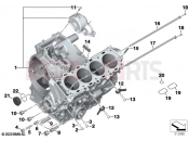 BMW Motorrad BMW 2021 S models S 1000 RR 19 (0E21, 0E23) Engine housing | Engine housing