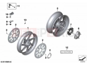 BMW Motorrad BMW 2021 S models S 1000 RR 19 (0E21, 0E23) Retrofitting forged wheels | Retrofitting forged wheels