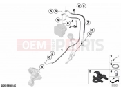 BMW Motorrad BMW 2021 S models S 1000 RR 19 (0E21, 0E23) Brake lines, front 2 | Brake lines, front 2