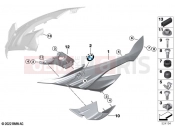 Side trim panel | Side trim panel - BMW Motorrad S 1000 RR 21 (0E61, 0E63) 2022