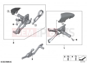 Footpeg system | Footpeg system - BMW Motorrad S 1000 RR 21 (0E61, 0E63) 2022
