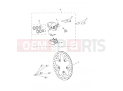 Triumph 2014 TROPHY 1215 SE Rear Brake Caliper & Disc