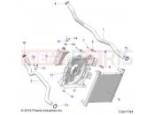 ENGINE | ENGINE, COOLING SYSTEM - A24SVA85A4 (C0211194) - Polaris SCRAMBLER 850 48