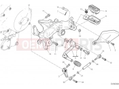DUCATI Multistrada V4 Left footrest & gear shift pedal