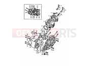 SUZUKI A100 K (1989) 1 - CYLINDER - CRANKCASE