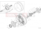 DUCATI Multistrada V4 S Rear Wheel Spoked