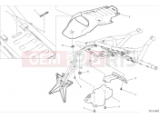 DUCATI DesertX Rear mudguard - white