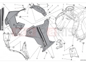 DUCATI DesertX Side fairing - white