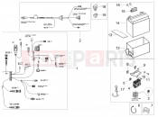 Rear electrical system - Motoguzzi V7 PALACE GUCCI (CND, USA) 2023