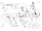 DUCATI Scrambler Cafe Racer HANDLEBAR AND CONTROLS