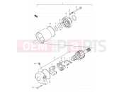 18 - STARTING MOTOR - Suzuki AN125 X (1999)