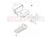 28 - BATTERY HOLDER - Suzuki AN125 X (1999)