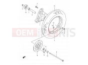 44 - FRONT WHEEL - Suzuki AN125 X (1999)