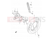 47 - REAR WHEEL - Suzuki AN125 X (1999)
