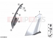 BMW Motorrad BMW 2019 C models C 400 X (0C09, 0C19) Side trim panel front top | Side trim panel front top
