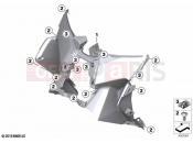 BMW Motorrad BMW 2019 C models C 400 X (0C09, 0C19) Legshield bottom | Legshield bottom