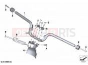 BMW Motorrad BMW 2019 C models C 400 X (0C09, 0C19) Handlebar | Handlebar