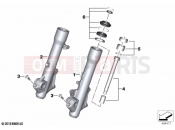 Fork slider | Fork slider - BMW Motorrad C 400 X (0C09, 0C19) 2018