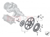 Starter motor release, reduction gear - BMW Motorrad F 900 GS Adv. (0K71, 0K73) 2024