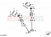 Valves with springs - BMW Motorrad F 900 GS Adv. (0K71, 0K73) 2024