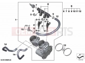 Throttle valve and operation - BMW Motorrad F 900 GS Adv. (0K71, 0K73) 2024