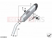 Sport silencer - BMW Motorrad F 900 GS Adv. (0K71, 0K73) 2024
