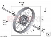 Cross-spoked wheel front - BMW Motorrad F 900 GS Adv. (0K71, 0K73) 2024