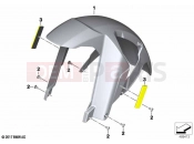 Front-wheel cover - BMW Motorrad F 900 GS Adv. (0K71, 0K73) 2024