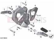 Footrest plate/footrest front left - BMW Motorrad F 900 GS Adv. (0K71, 0K73) 2024