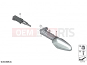 LED turn indicators front - BMW Motorrad F 900 GS Adv. (0K71, 0K73) 2024