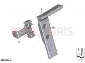 Lock, holder, navigation preparation - BMW Motorrad F 900 GS Adv. (0K71, 0K73) 2024