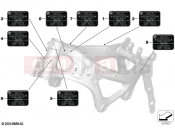 Sign, frame - BMW Motorrad F 900 GS Adv. (0K71, 0K73) 2024