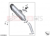 Sport silencer  2 - BMW Motorrad F 900 GS Adv. (0K71, 0K73) 2024