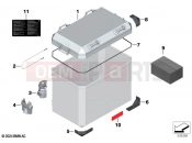 Sep. components aluminium case/topcase - BMW Motorrad F 900 GS Adv. (0K71, 0K73) 2024