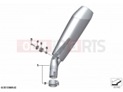 BMW Motorrad BMW 2016 S models S 1000 RR 15 (0D40) Muffler