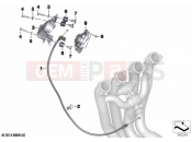 BMW Motorrad BMW 2016 S models S 1000 RR 15 (0D40) Actuator unit, exhaust flap, interf.pipe