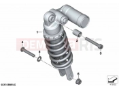 BMW Motorrad BMW 2016 S models S 1000 RR 15 (0D40) Spring strut, rear