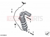 BMW Motorrad BMW 2016 S models S 1000 RR 15 (0D40) Spring strut, rear  2