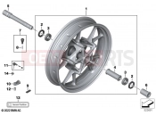 BMW Motorrad BMW 2016 S models S 1000 RR 15 (0D40) Cast rim, front