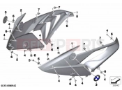 BMW Motorrad BMW 2016 S models S 1000 RR 15 (0D40) Fairing side section, front