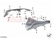 BMW Motorrad BMW 2016 S models S 1000 RR 15 (0D40) Side trim panel top