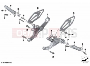 BMW Motorrad BMW 2016 S models S 1000 RR 15 (0D40) Footrest, front