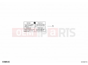 BMW Motorrad BMW 2016 S models S 1000 RR 15 (0D40) Label 