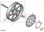 BMW Motorrad BMW 2016 S models S 1000 RR 15 (0D40) Forged wheel, front