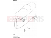 132 - SEAT SUPPORT BRACKET - Suzuki AN400A L3 (2013) Burgman 400 (E02,E19,E24)