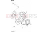 151 - FRONT WHEEL (AN400L3 E19) - Suzuki AN400A L3 (2013) Burgman 400 (E02,E19,E24)