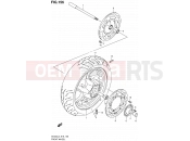156 - FRONT WHEEL (AN400ZAL3 E19) - Suzuki AN400A L3 (2013) Burgman 400 (E02,E19,E24)