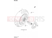 182 - REAR WHEEL (AN400L3 E19) - Suzuki AN400A L3 (2013) Burgman 400 (E02,E19,E24)